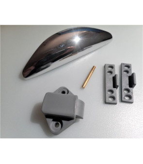 Kit poignée de meuble V433 EN ZAMAK MOULÉ SOUS PRESSION chrome poli