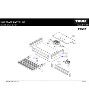 Vorderer Trittschutz 550 - SLIDE OUT - 12V THULE nach 2012