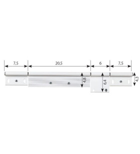 KIT BISAGRAS C03 48X200 + 2* 43X70 + 64x70 BLANCO RAL9010