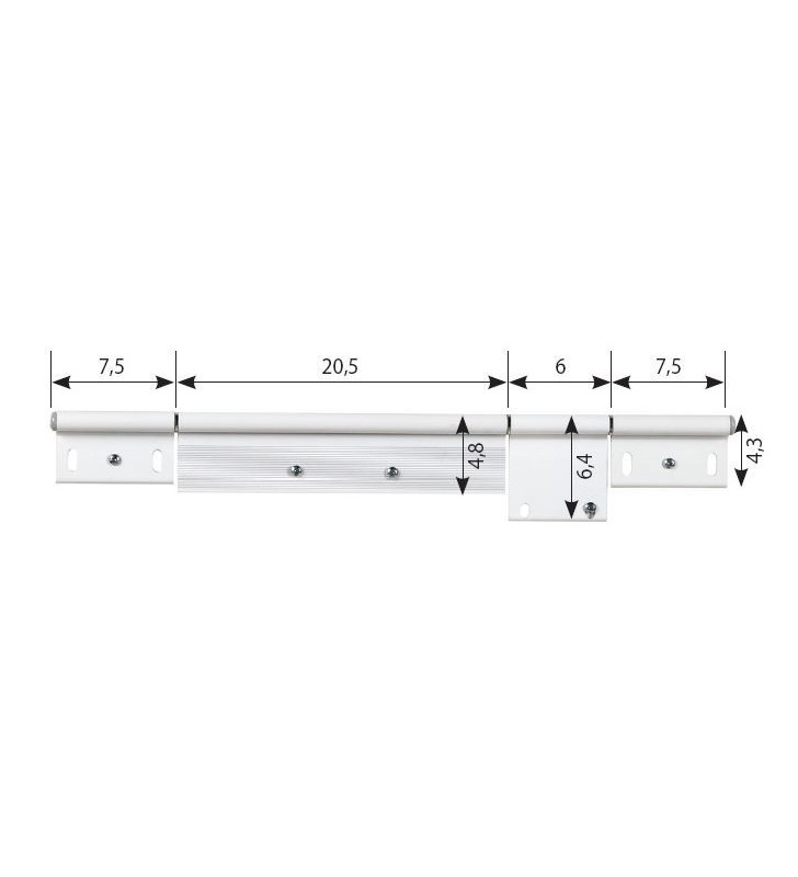 HINGE KIT C03 48X200 + 2 * 43X70 + 64x70 WHITE...