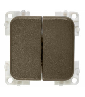 Interrupteur unipolaire C2N marron double CBE M