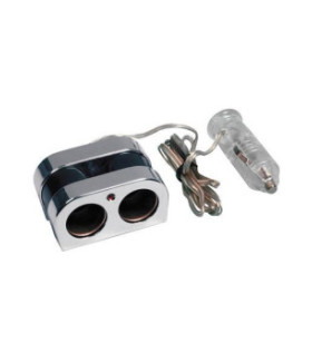 DOUBLE SOCKET 12 / 24V LIGHTER LAMPA PILOT WITH EXTENSION...
