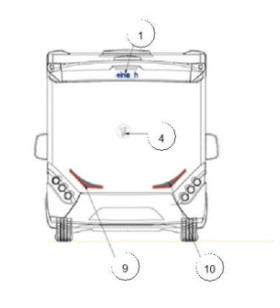 Targa ELNAGH ORIGINALE resinata retro DUKE S.2012 BLU