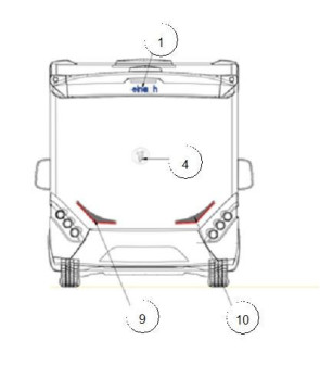 Placa trasera resinada ELNAGH ORIGINAL DUKE S.2012 AZUL