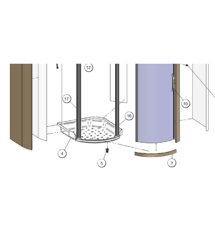 Gerader weißer Ablauf für 25 mm Ablauf in...