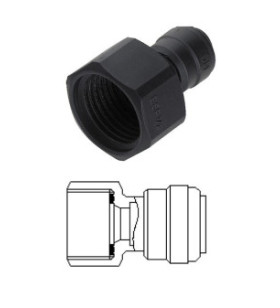 Straight terminal diam. 12 mm thread F 1