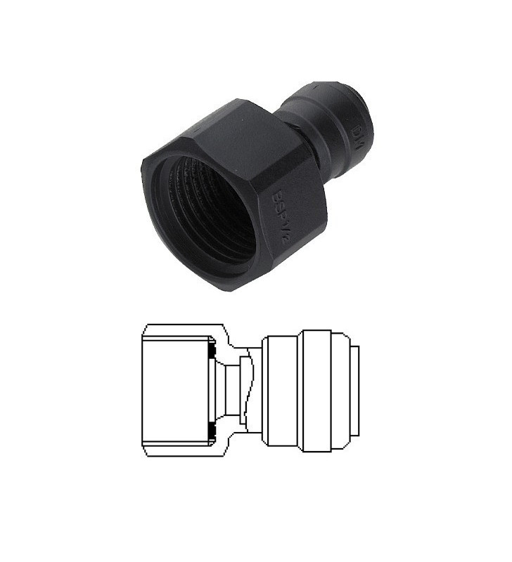 Recto terminal diam. Rosca de 12 mm F 1