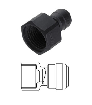 Recto terminal diam. Rosca de 12 mm F 1