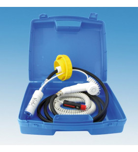 Mobile shower set in case