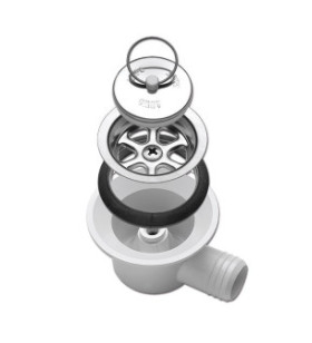 GEBOGENER SIPHONABLAUF 530S Loch 40 mm - PG 25 mm -...