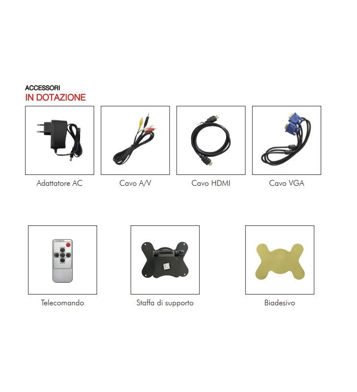 Monitor LCD a Colori 7"