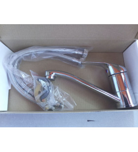 Mitigeur monocommande bec 140 raccords 1/2" 2