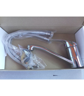 Caño mezclador monomando 140 conexiones 1/2"