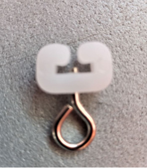 Nylonhalter 10 Stk. für L-Führung für Gardinen