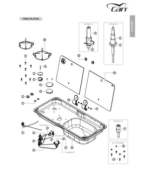 Caoutchouc de douille HIGH CAN pour table de cuisson série FL17XX