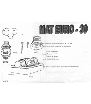 ASTA SCORREVOLE - TELESCOPICA PER ANTENNA TV CAMPEGGIO CARAVAN.