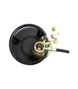 Bombona de gas CAMPKO 67R01 acero 30 L - 14 Kg multiválvula y manómetro