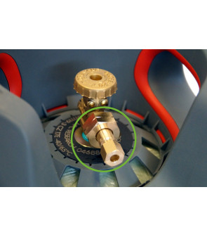 Connection fitting W21.8 x 1 / 14LH at 8 mm copper pipe