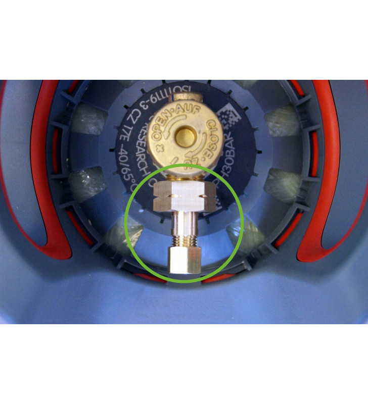 Connection fitting W21.8 x 1 / 14LH at 8 mm...