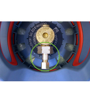 Connection fitting W21.8 x 1 / 14LH at 8 mm copper pipe