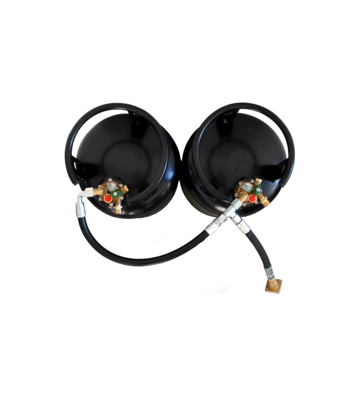 2 CAMPKO steel cylinders connection kit with...