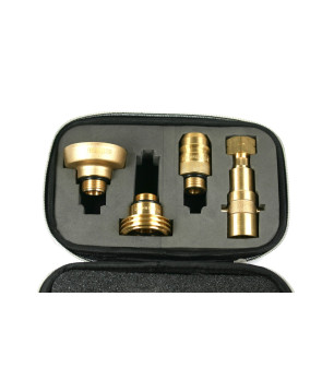 DREHMEISTER EU Adapterkit zum direkten Befüllen von Gasflaschen (W2 1,8L)