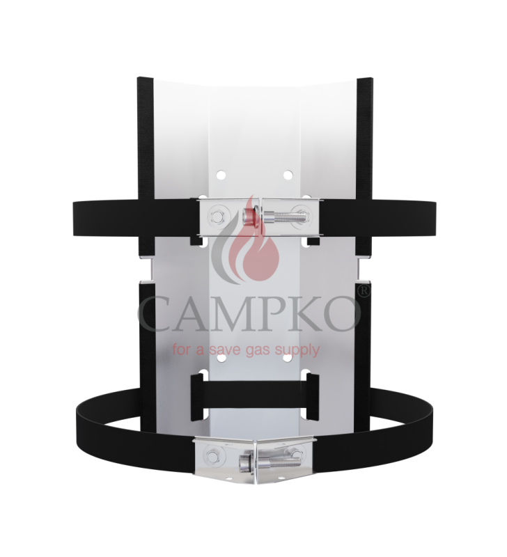 Wall support for gas cylinder Ø300 with CAMPKO...