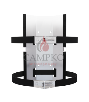 Supporto a parete bombola gas Ø300 con tenditori CAMPKO