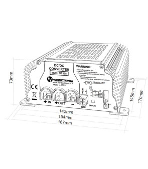000.325.02 - Nordelettronica NE325 - 40A Batterieladegerät Booster 12 V auch Lithium