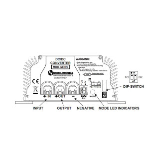 000.325.02 - Nordelettronica NE325 - 40A Cargador de batería booster 12 V también Litio