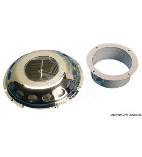 Aireador solar estanco de acero inoxidable Ø 200x30