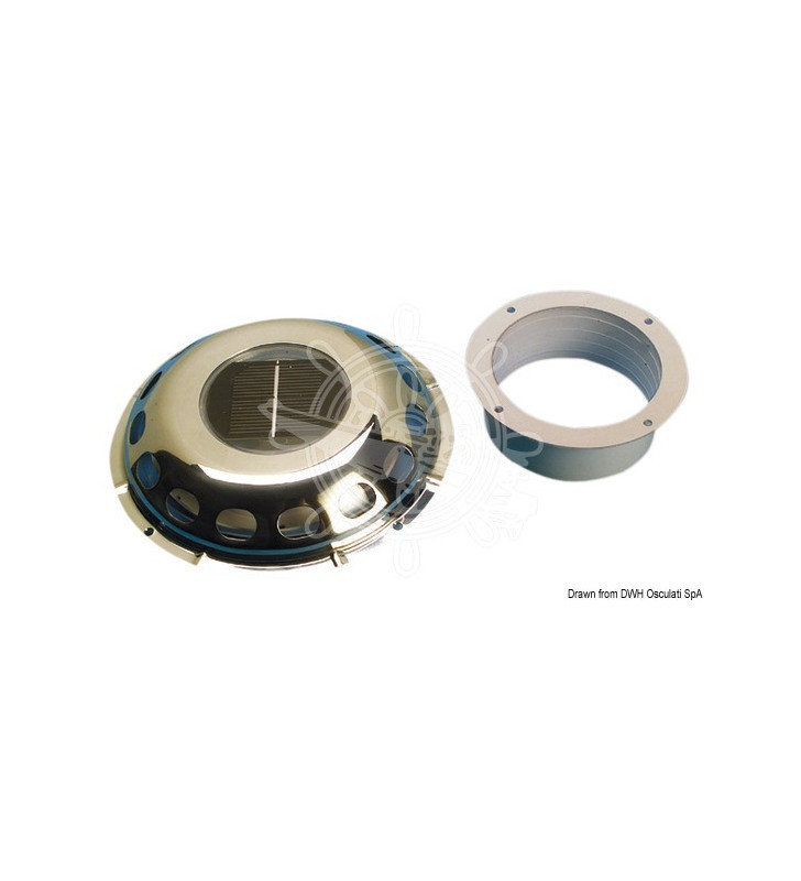 Wasserdichter Solarbelüfter aus Edelstahl Ø 200x30