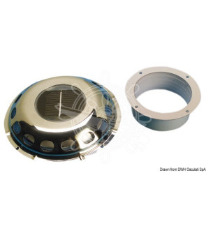 Wasserdichter Solarbelüfter aus Edelstahl Ø 200x30