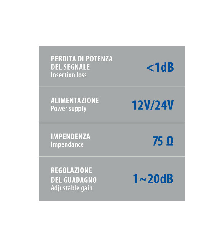 12/24 V TV ANTENNA LAMPA AMPLIFIER