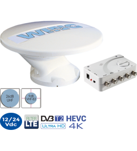 Omnid TV antenna Ø 31cm TELECO WING with amplif