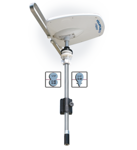 Antenna Teleplus X2 con palo 165 Direzionale Teleco