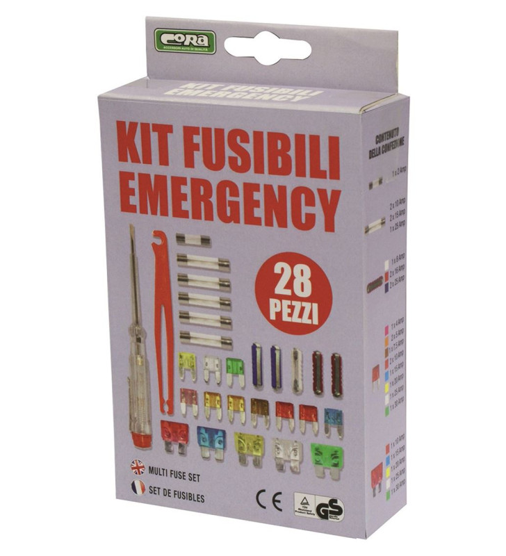 Kit 28 fusibles mixtes 12V 2-30A + pince +...
