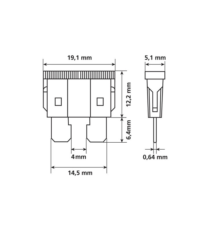 CONFEZIONE 80 FUSIBILI UNIVAL LAMELLARI 14,5 mm...