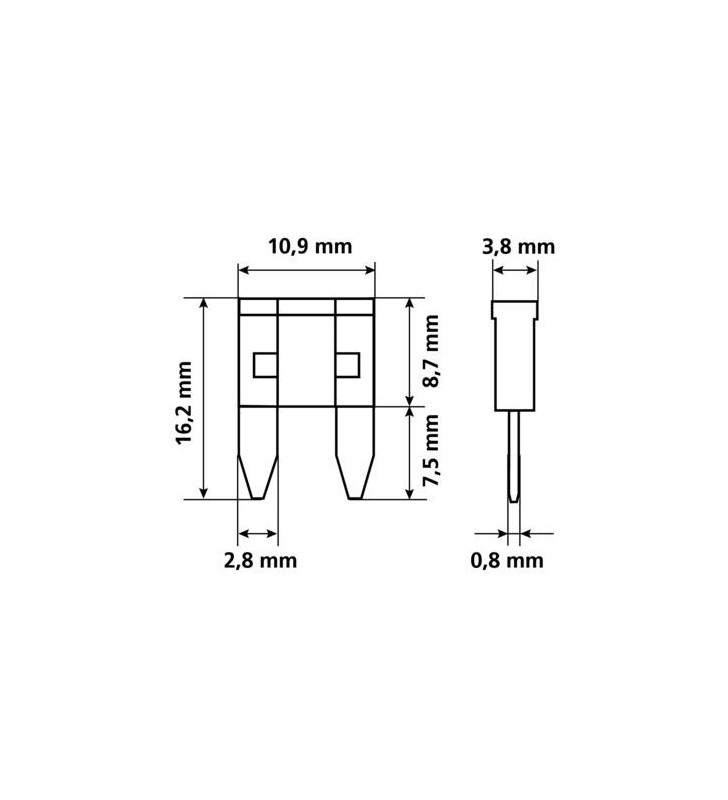 KIT DE 10 MINI FUSIBLES DE 7,5 À 30a
