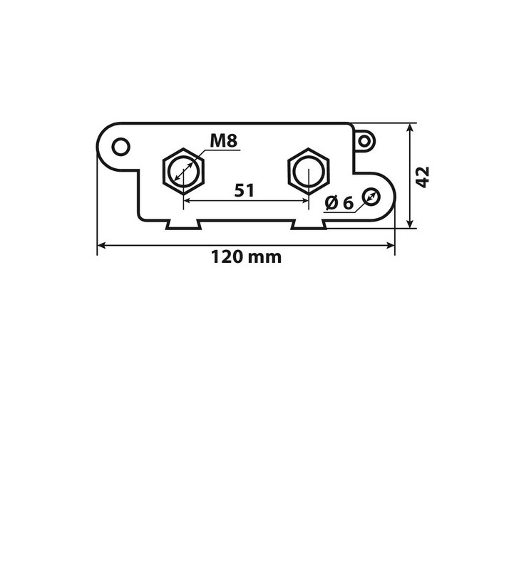 Portafusibles en línea ANL con tapa 40-275A