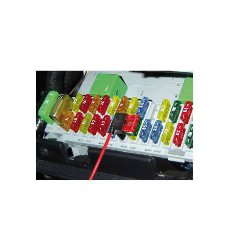 Current steal for standard lamellar fuse, 12 / 24V