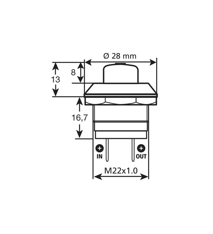 TASTENSCHALTER 10A-12V