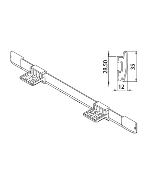 Kit de conexión de mesa gris MITO - LIPPERT 15560