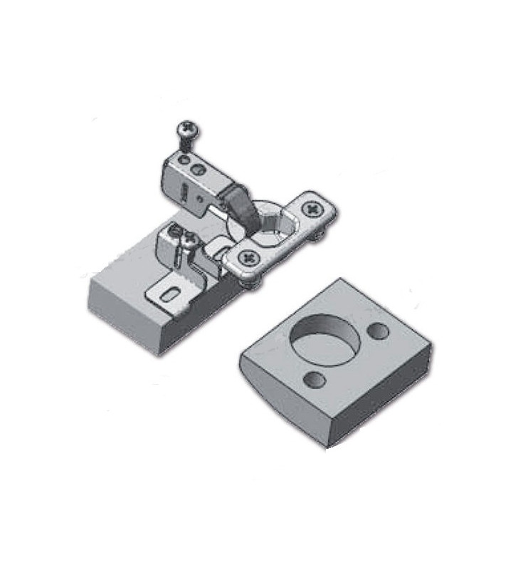 Mini bisagra para puertas con brazo corto y...