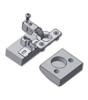 Mini bisagra para puertas con brazo corto y puertas finas