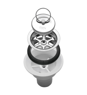 PILETTA SIFONATA DIRITTA MOD.545 - PG 25 mm - 9102300083