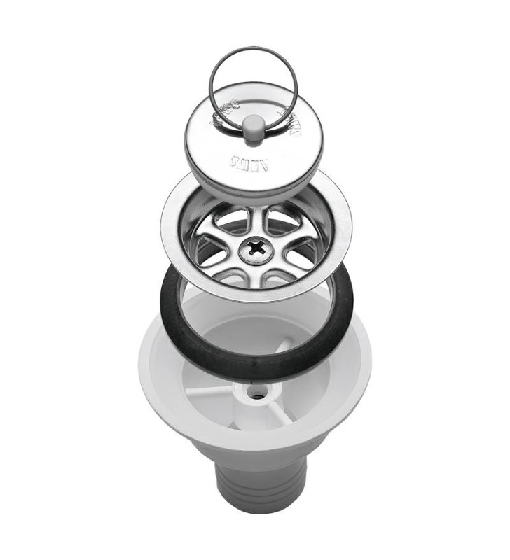 PILETTA SIFONATA DIRITTA MOD.545 - PG 25 mm -...