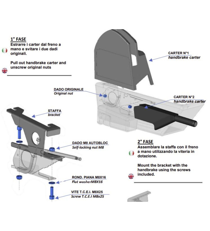 CTA Handbremsen-Set Fahrerseite für CTA...
