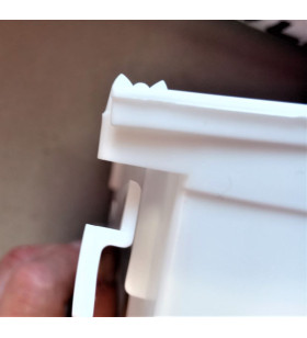 Pattumiera da porta con basculante 27x13,8x24,7 2