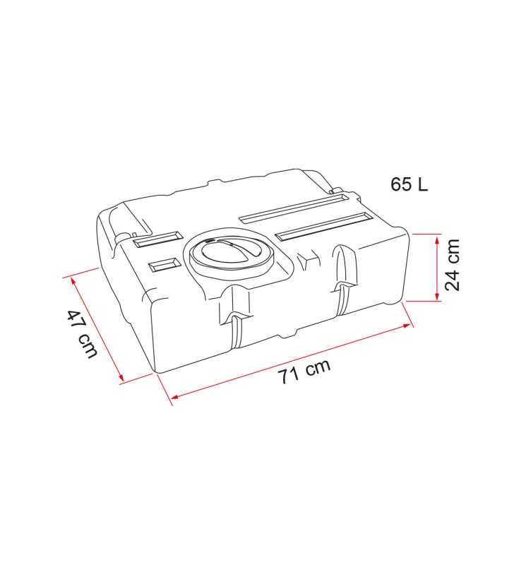 Tank 70 L drinking water FIAMMA